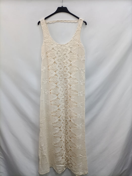MarketMANGO. Vestido largo encaje T.s