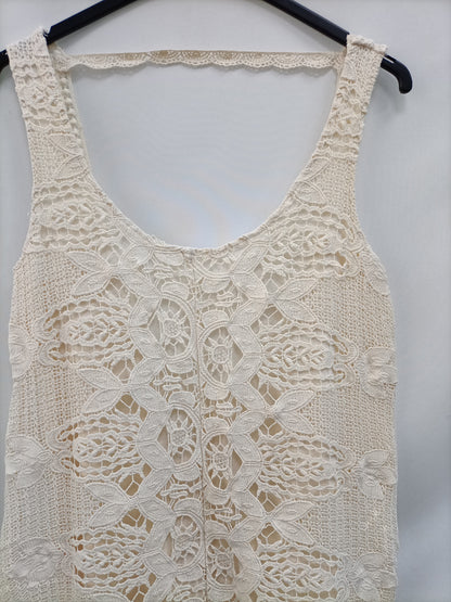 MarketMANGO. Vestido largo encaje T.s