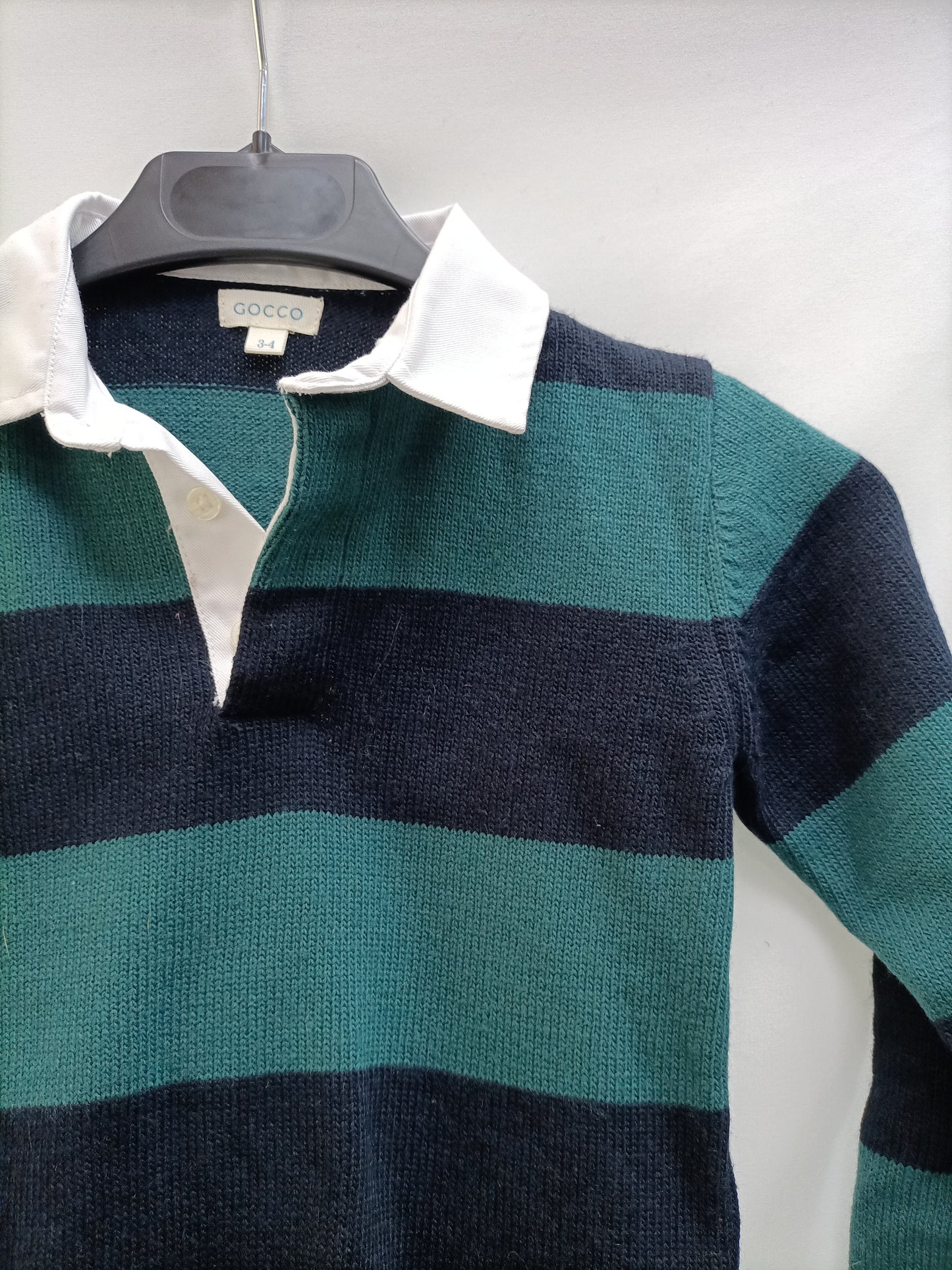GOCCO. Striped polo shirt size 3/4A