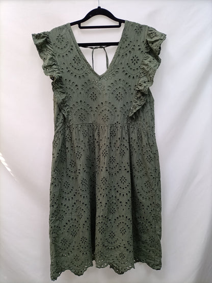 CIVICO 51. Green die-cut dress Tm