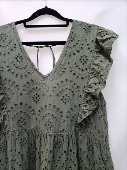 CIVICO 51. Green die-cut dress Tm