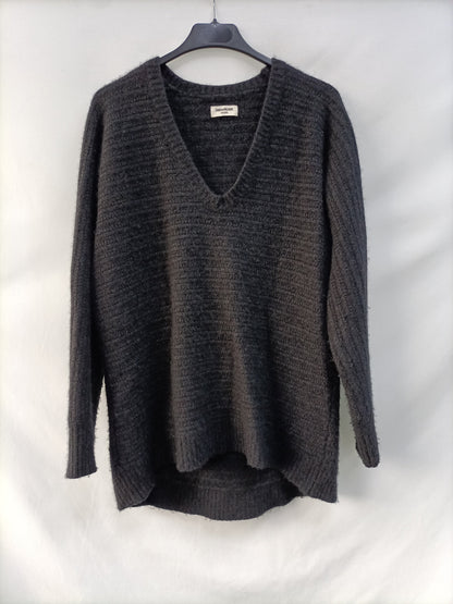 ZADIG&VOLTAIRE.Jersey gris T.S/M