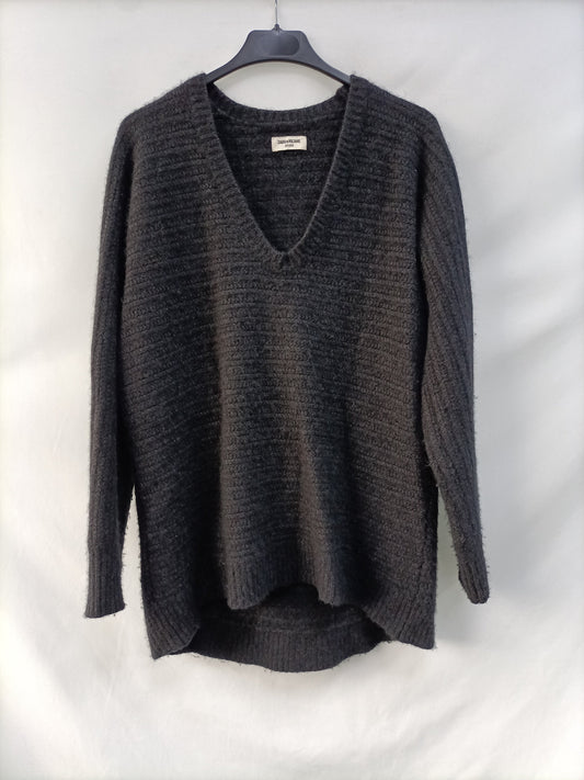 ZADIG&VOLTAIRE.Jersey gris T.S/M