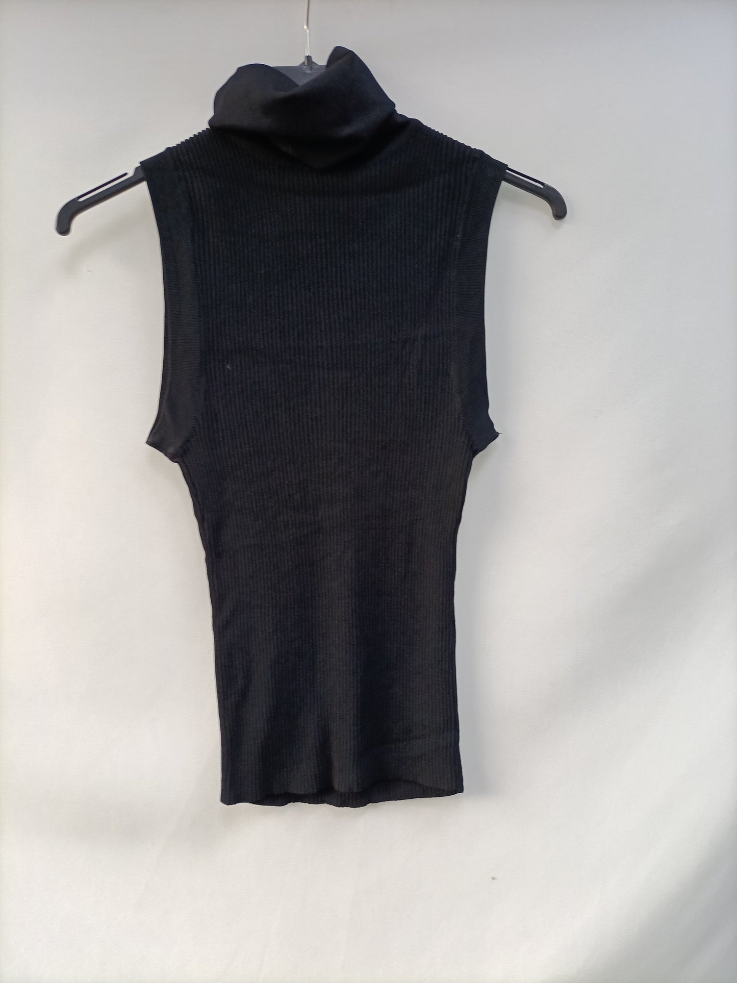 ZARA. Black turtleneck top TS