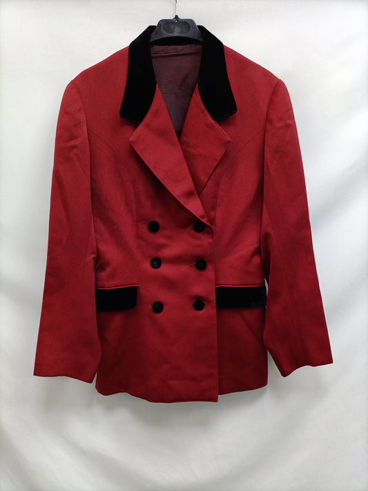 OTHERS. Red double-textured blazer TU (M OVERSIZED)