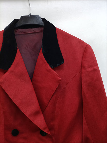 OTHERS. Red double-textured blazer TU (M OVERSIZED)