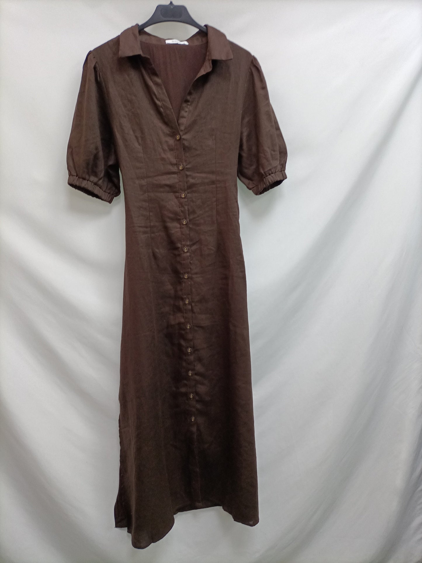 DISSH.Long brown dress with back opening TM