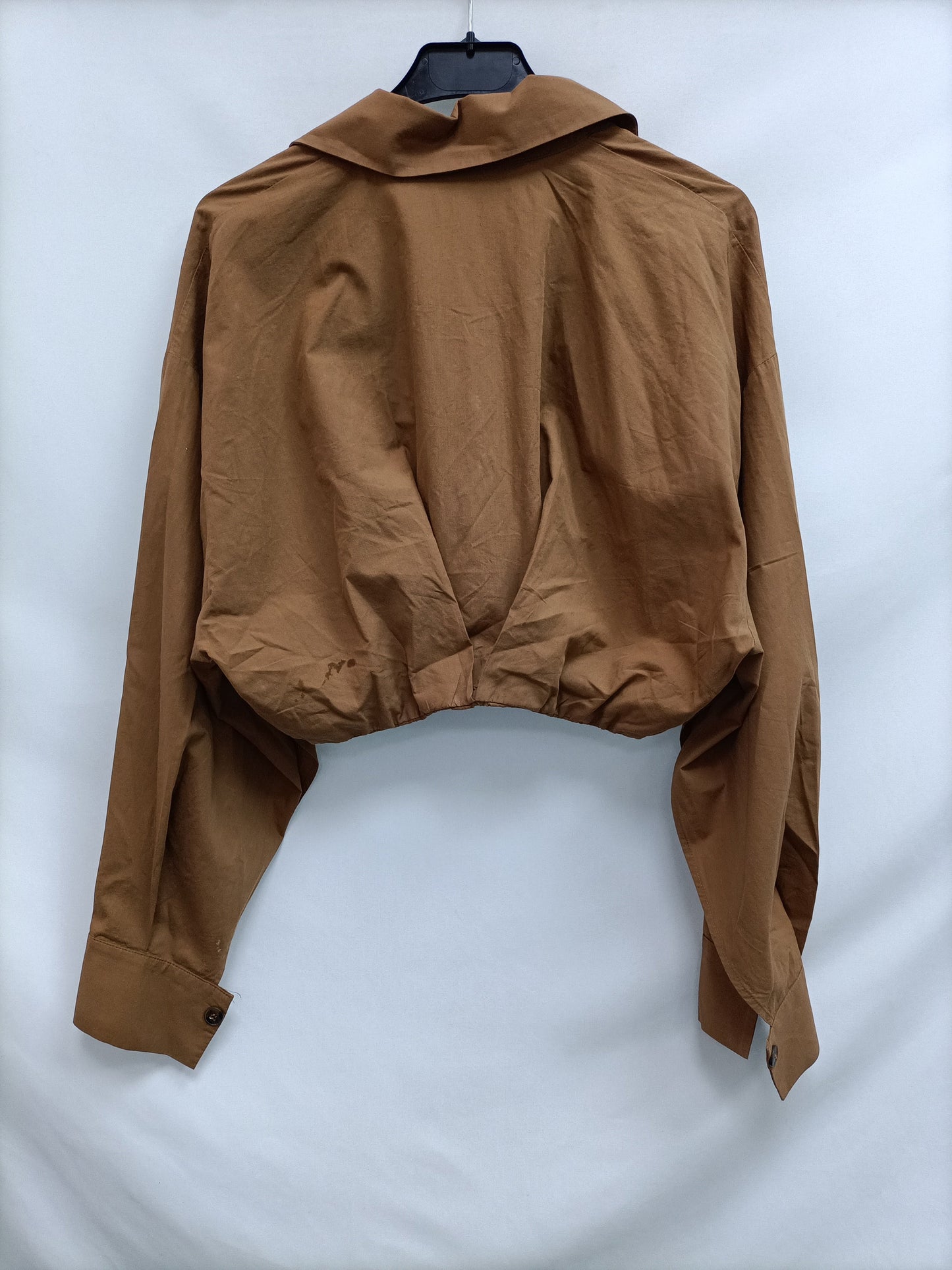 ZARA.Camel cropped TS shirt