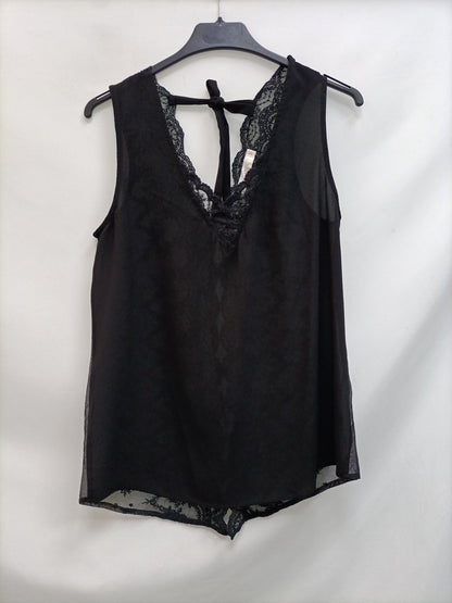 GRACE&amp;MILA. Black lingerie top TS