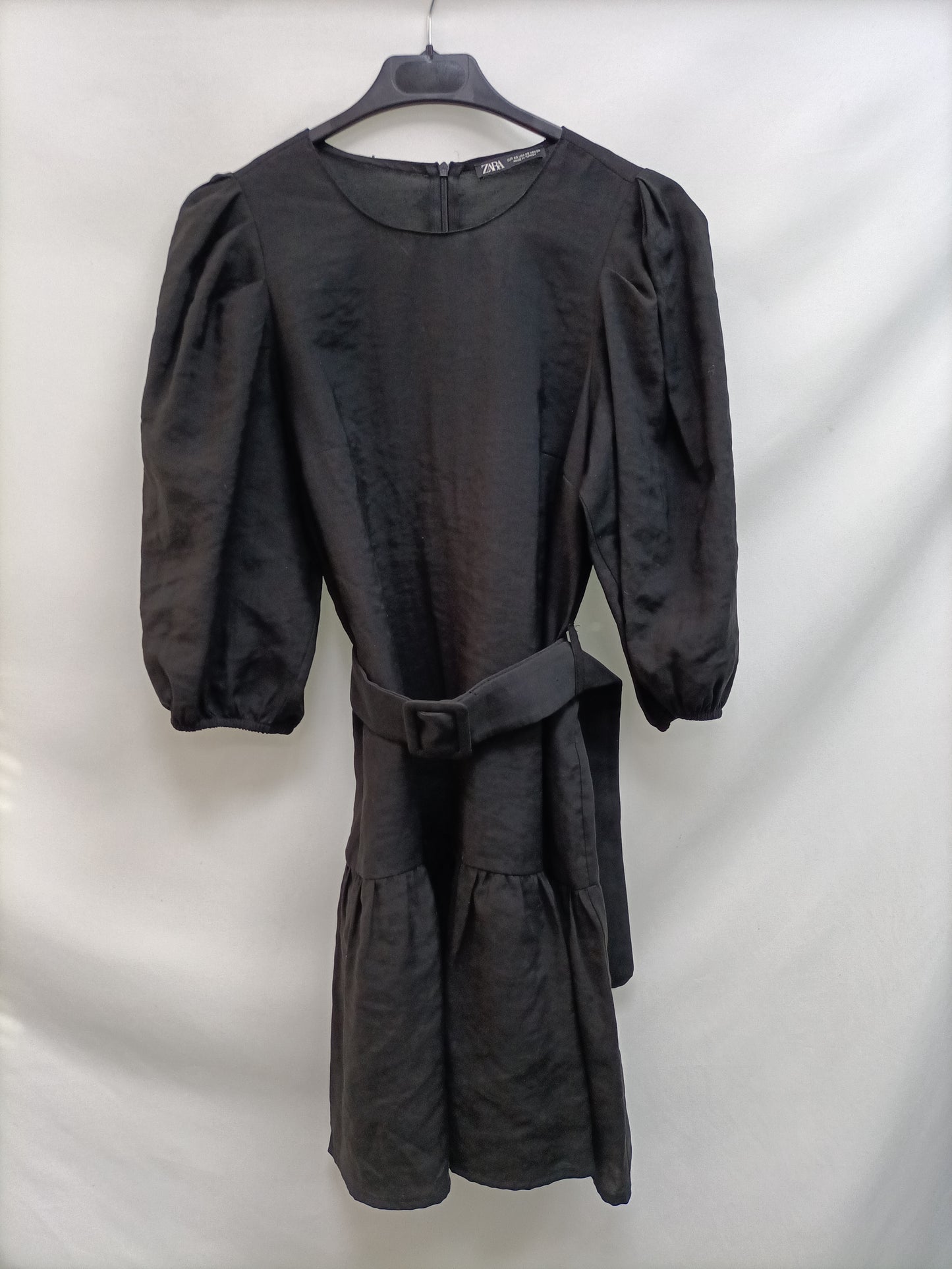 ZARA. Short dress with puffed sleeves S.XS