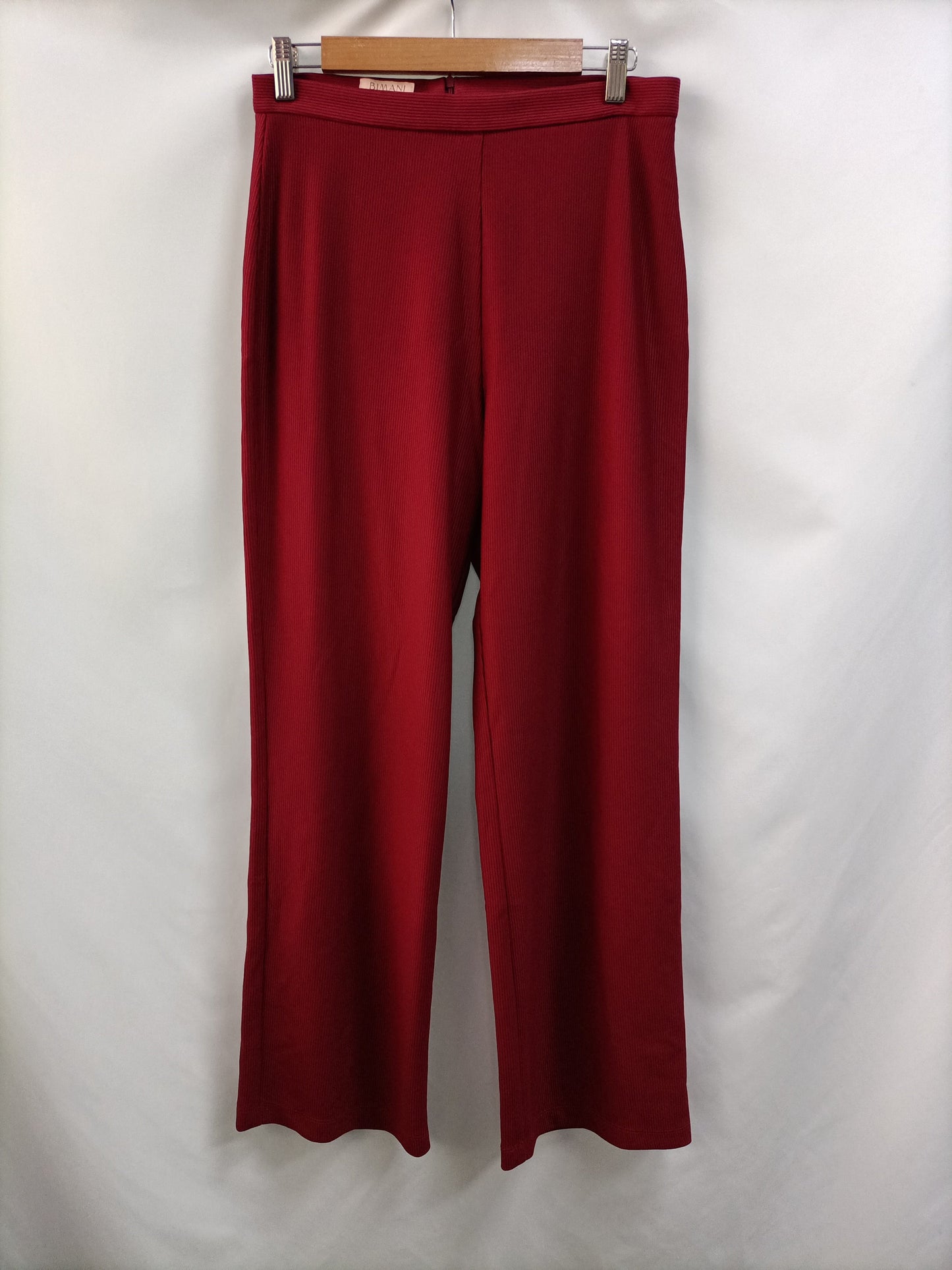 BIMANI. Burgundy culottes size 40