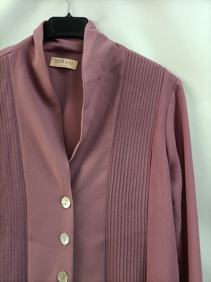 BIMANI. Blusa rosa fluidsña T.m