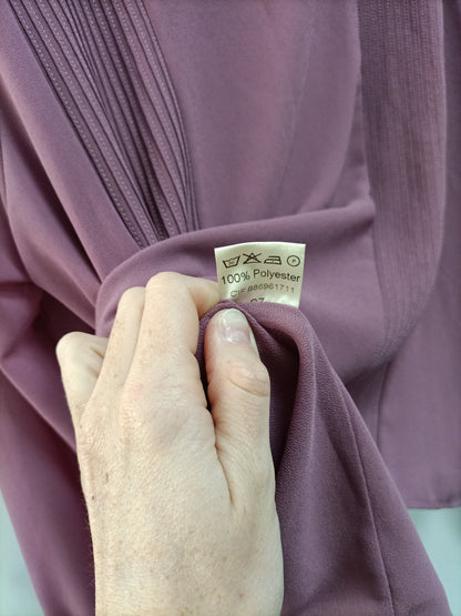 BIMANI. Blusa rosa fluidsña T.m