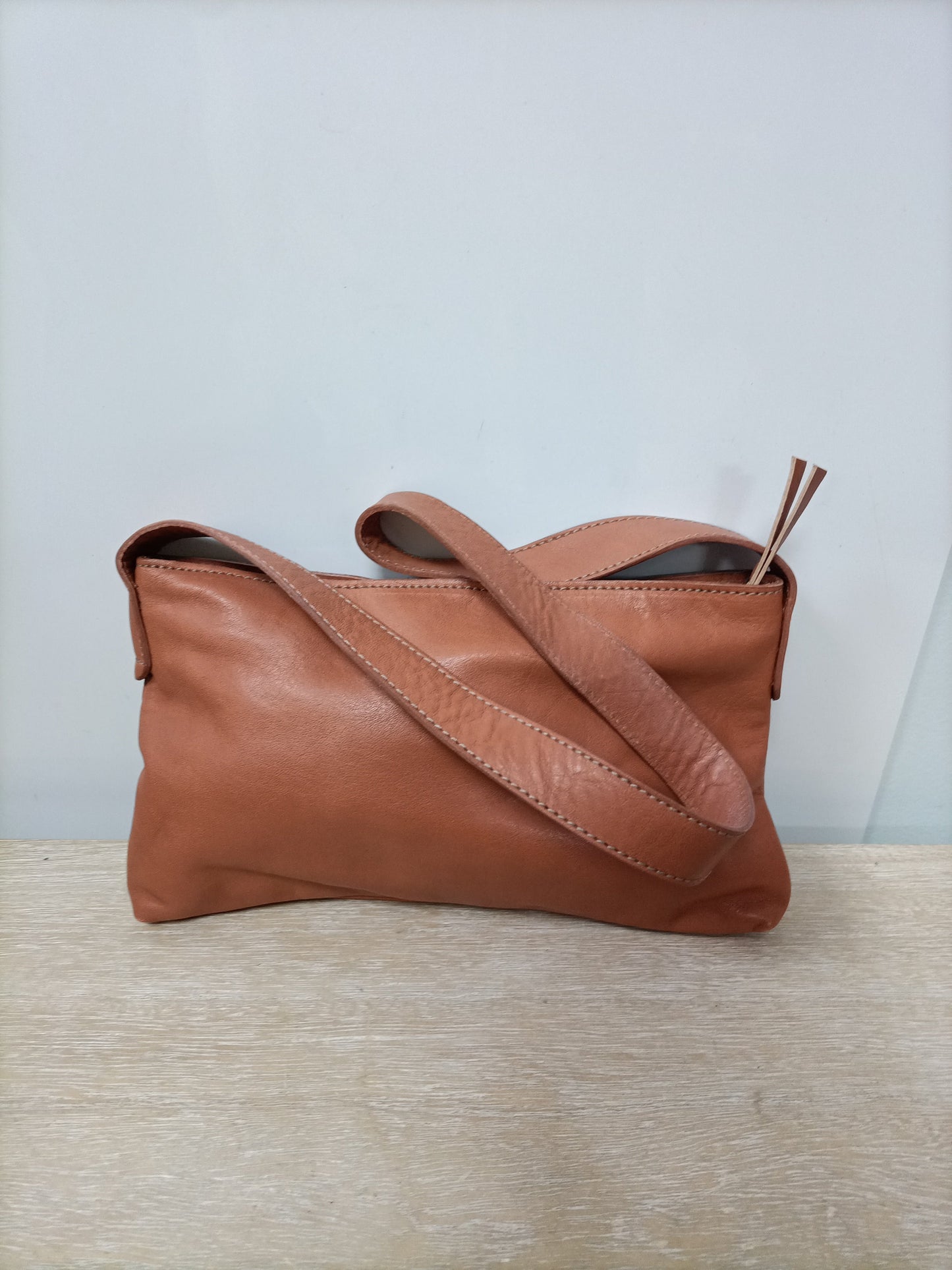 MERCULES. Medium-handle leather bag