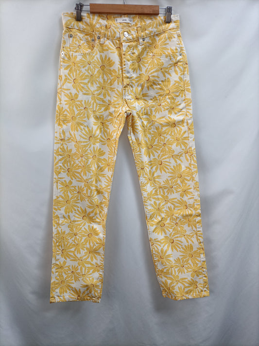 MANGO. Printed jeans size 36