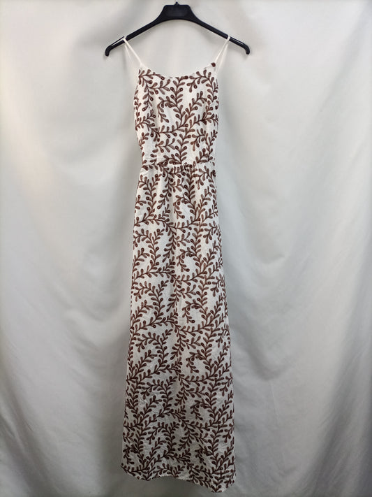 MANGO. Long embroidered dress Ts (tara)