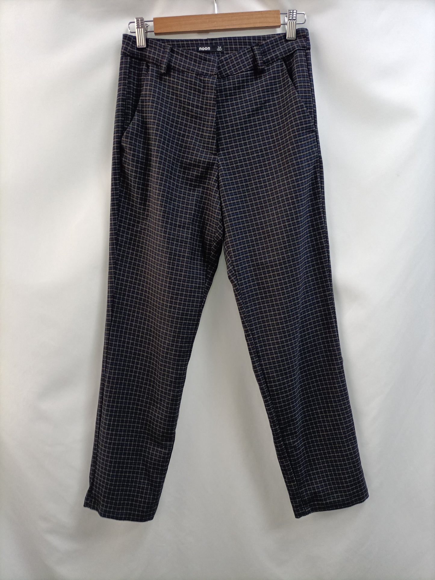 NOON.Checkered trousers S.34