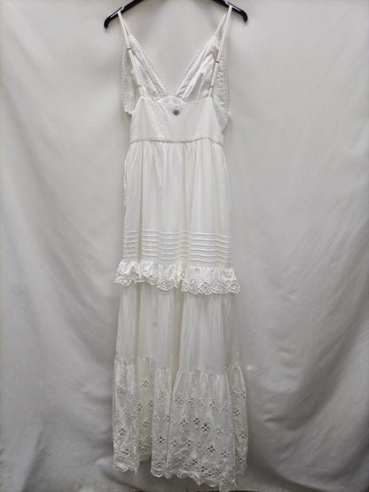 CUPLÉ. Vestido largo encaje T.s