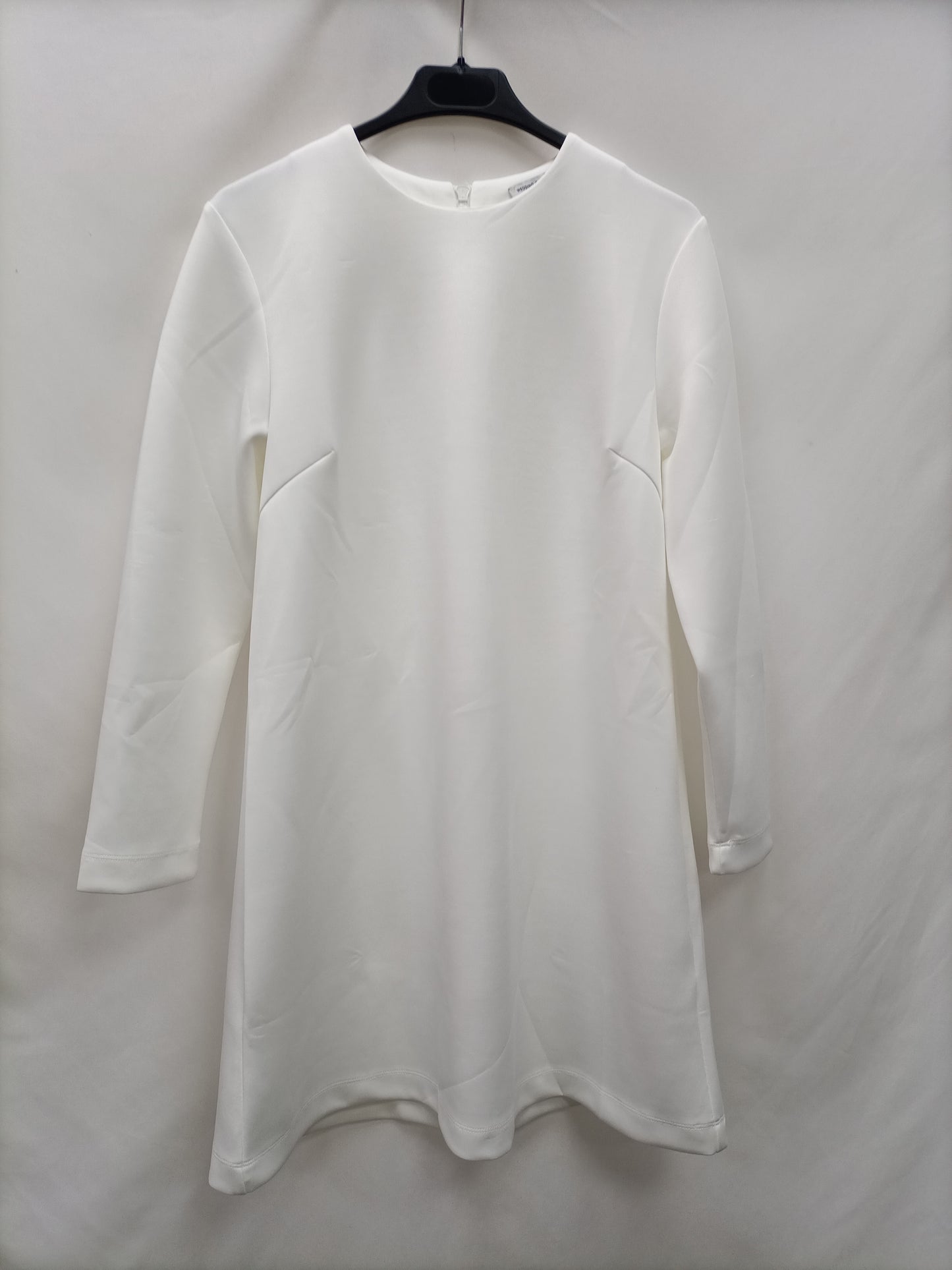PARTLY. White neoprene dress S.xs