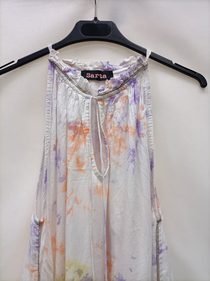 SARTA. Long tie-dye dress Tu(s/m)