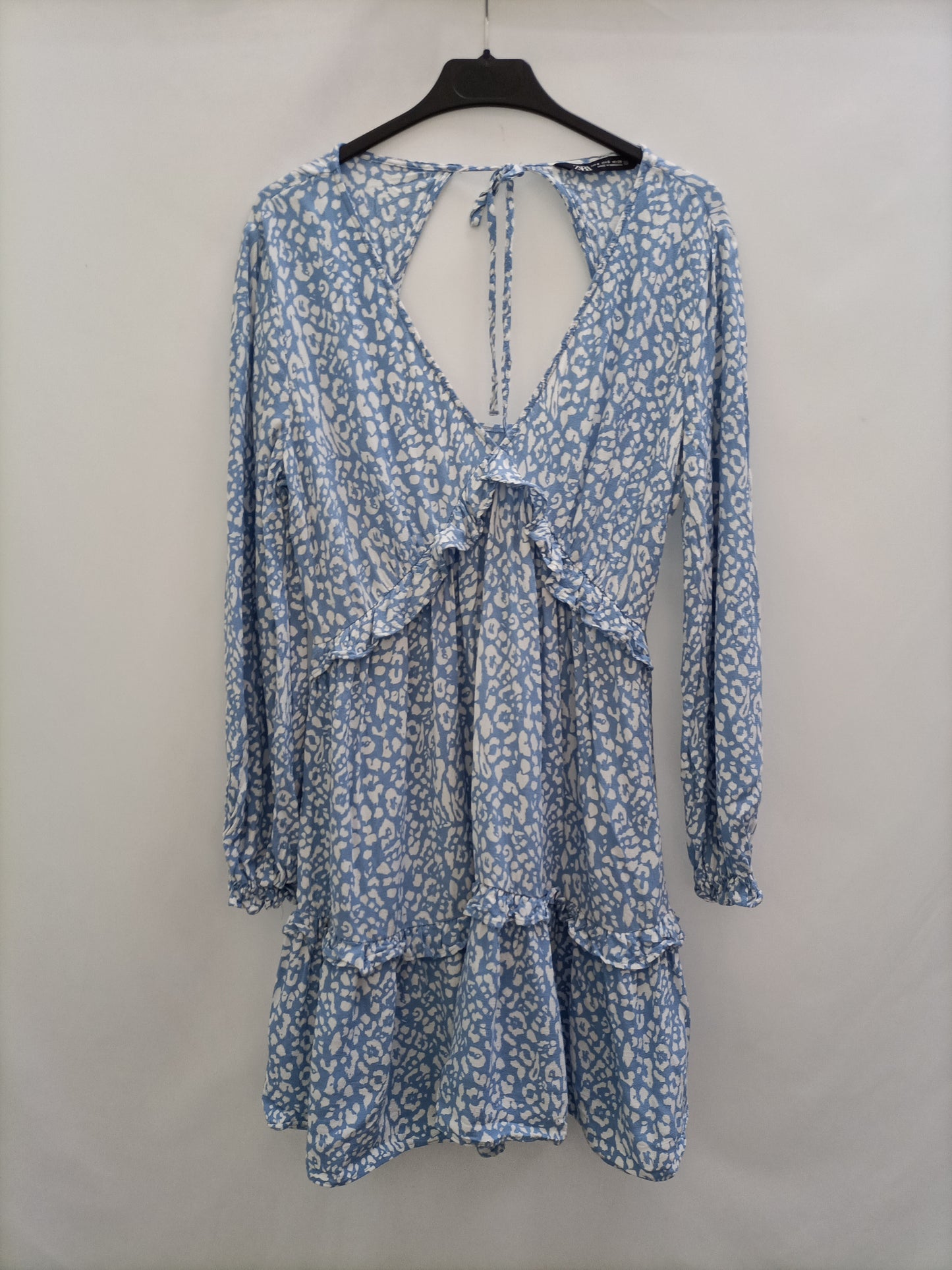 ZARA. Short animal print dress Ts