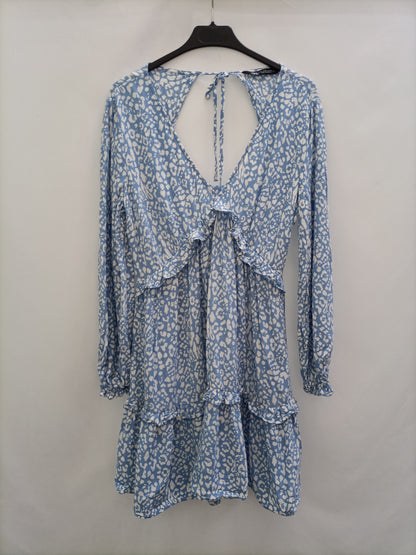 ZARA. Short animal print dress Ts