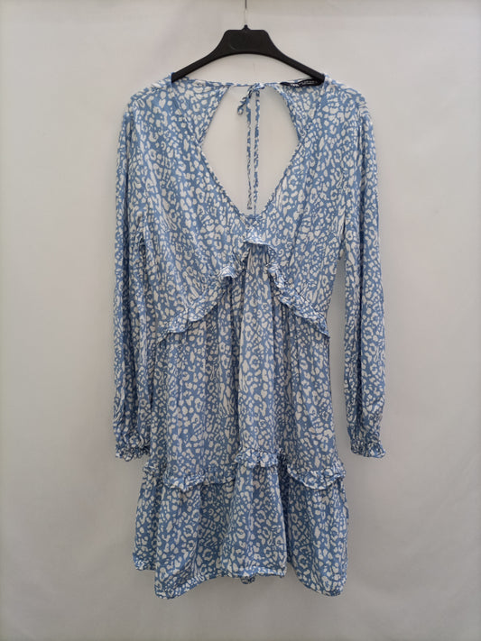 ZARA. Short animal print dress Ts