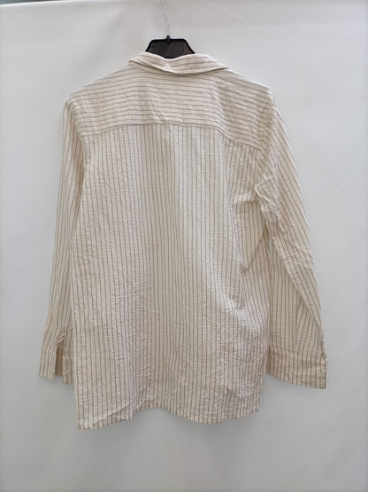 ROPA CHICA. Camisa beige rayas T.xs