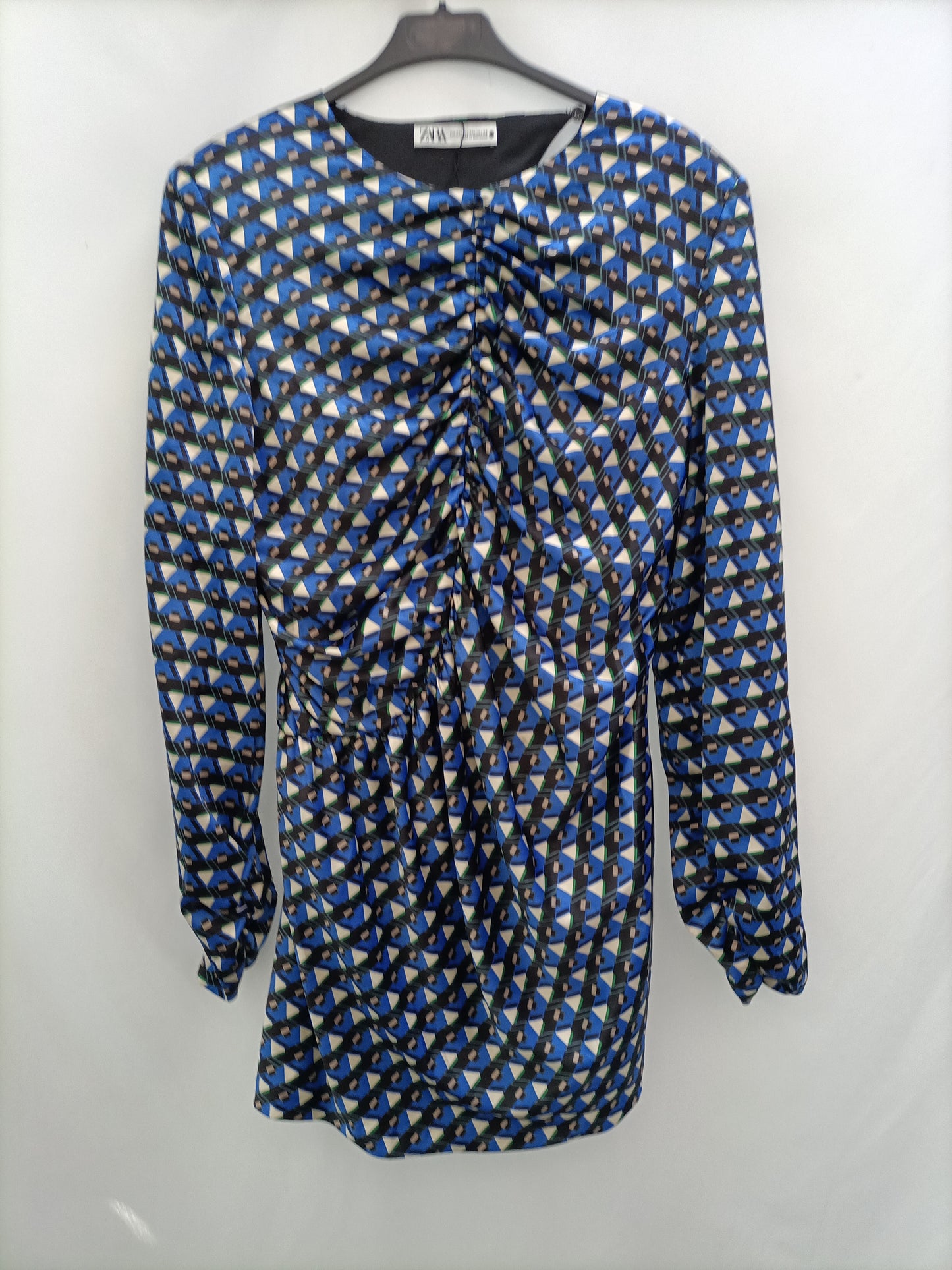 ZARA. Short Gathered Dress, XXL