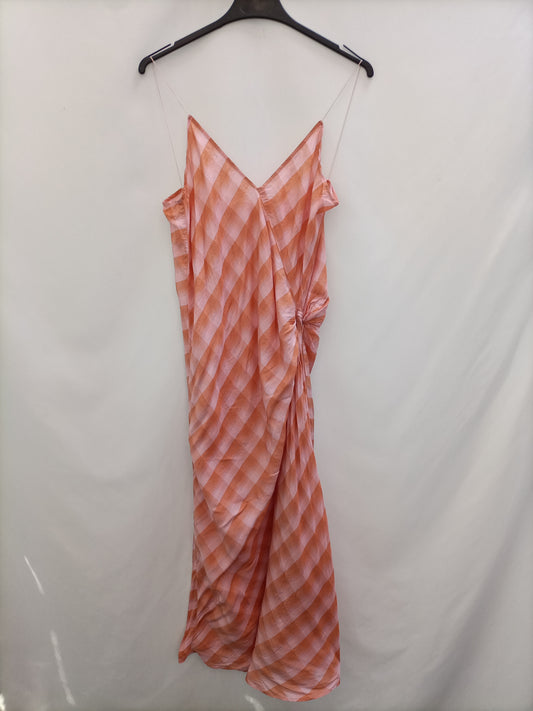 HUMANOID. Checkered Ts midi dress