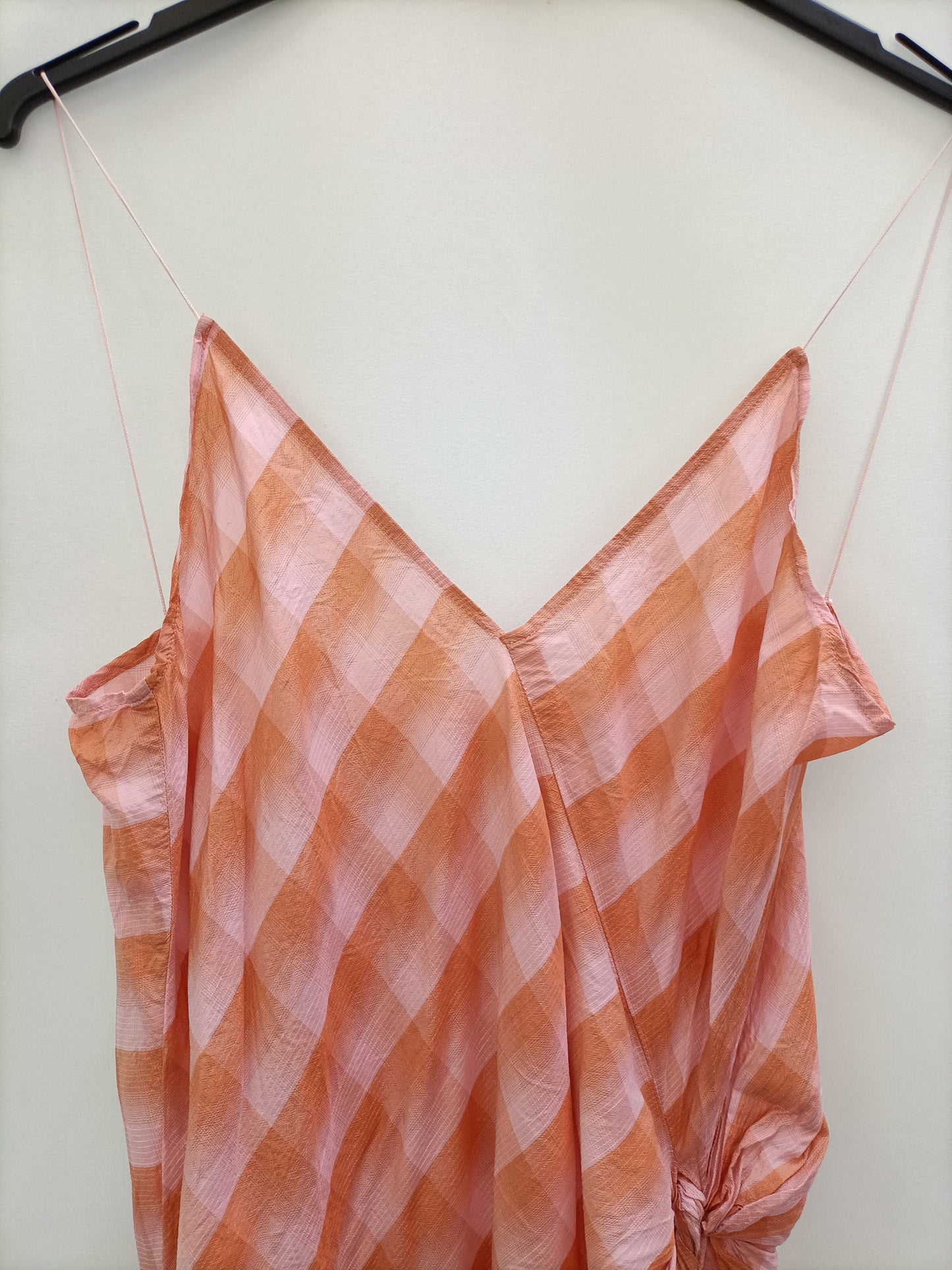 HUMANOID. Checkered Ts midi dress