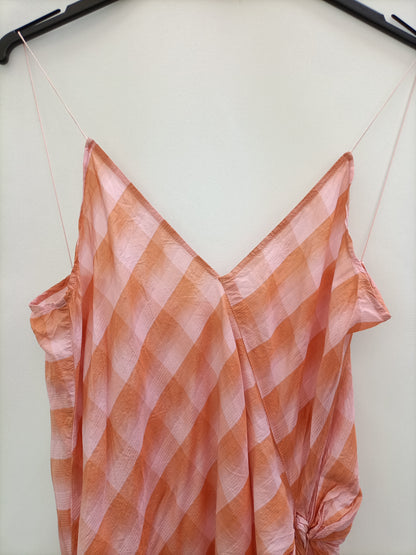 HUMANOID. Checkered Ts midi dress