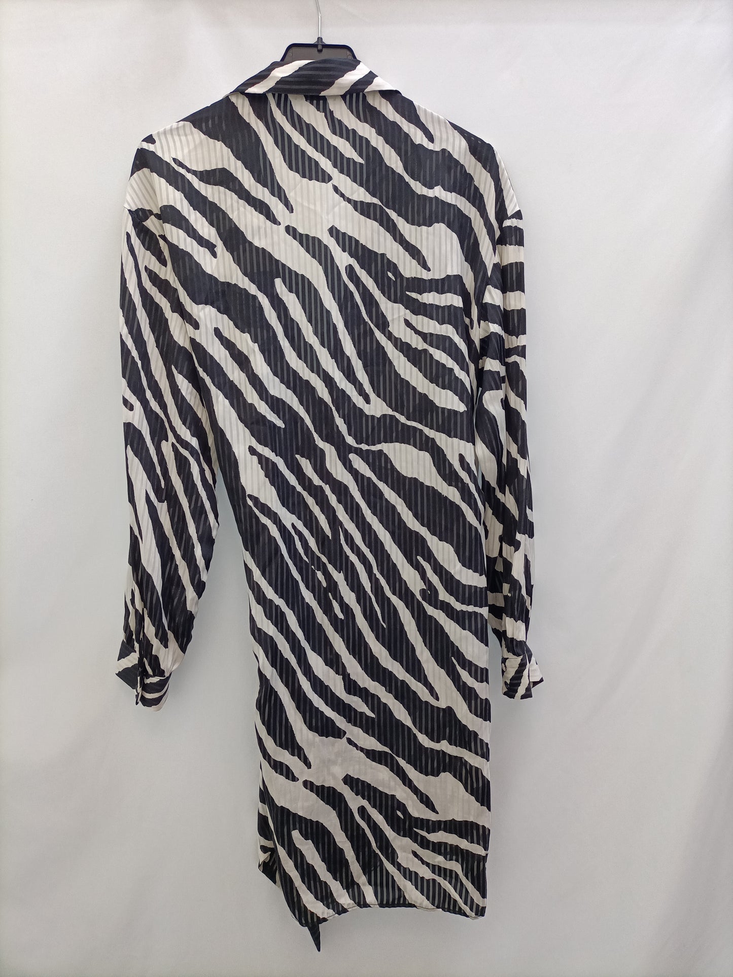 ZARA. Vestido print Cruzado T.s