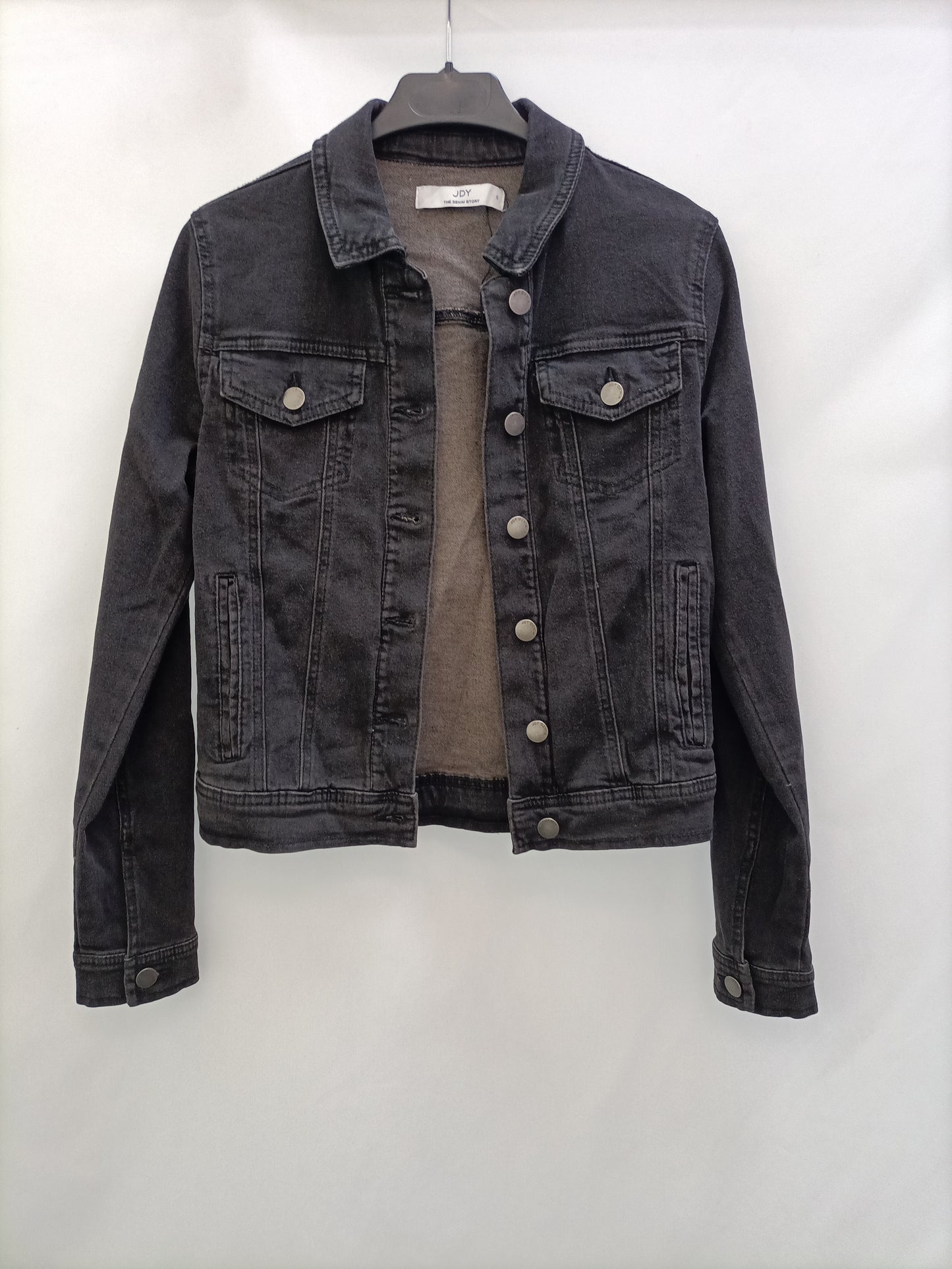 JACQUELINE DE YONG. Cazadora negra denim T.s