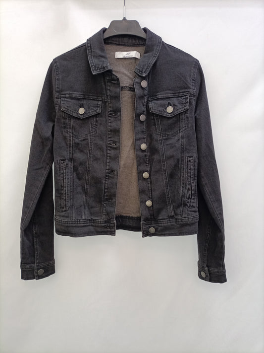 JACQUELINE DE YONG. Cazadora negra denim T.s