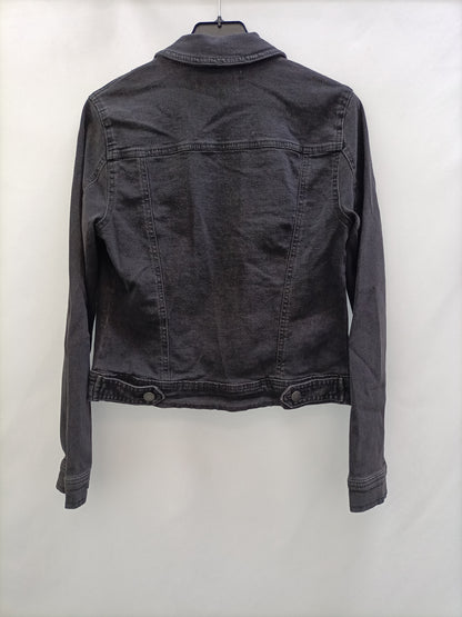 JACQUELINE DE YONG. Cazadora negra denim T.s