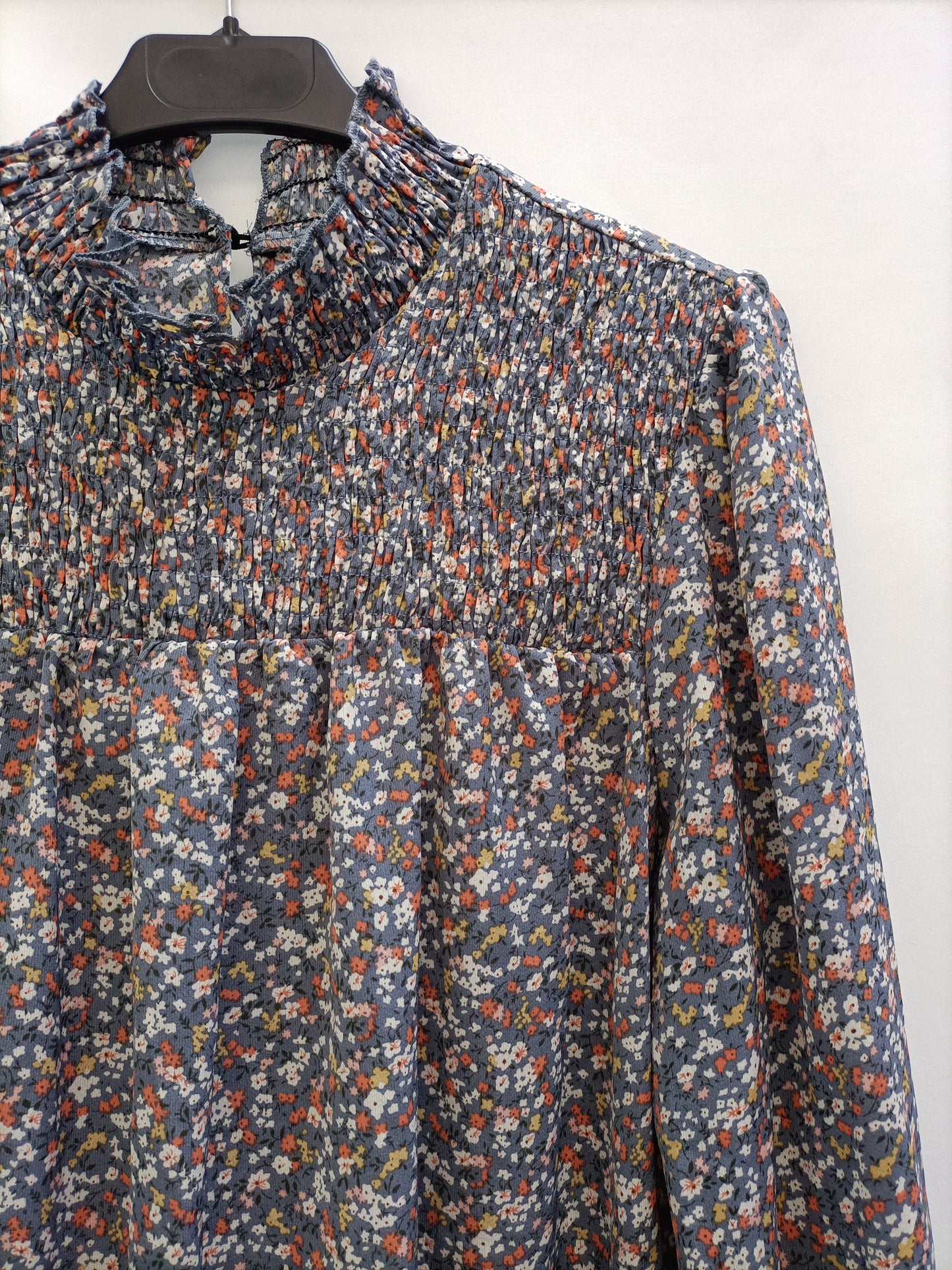 OTHERS. Gray floral blouse Your(s)