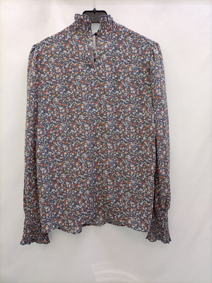 OTHERS. Gray floral blouse Your(s)