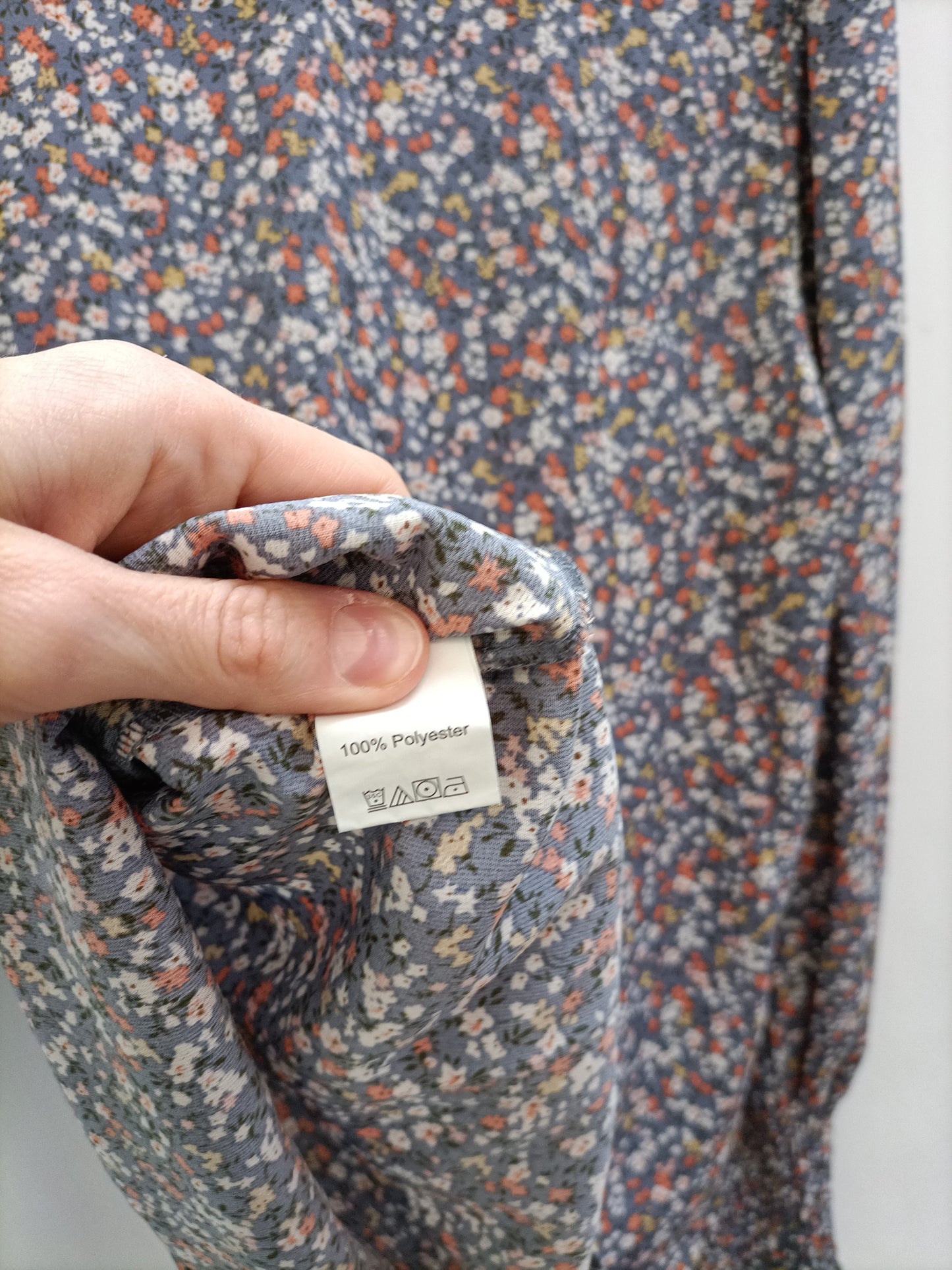 OTHERS. Gray floral blouse Your(s)