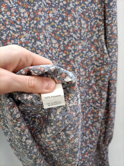OTHERS. Gray floral blouse Your(s)