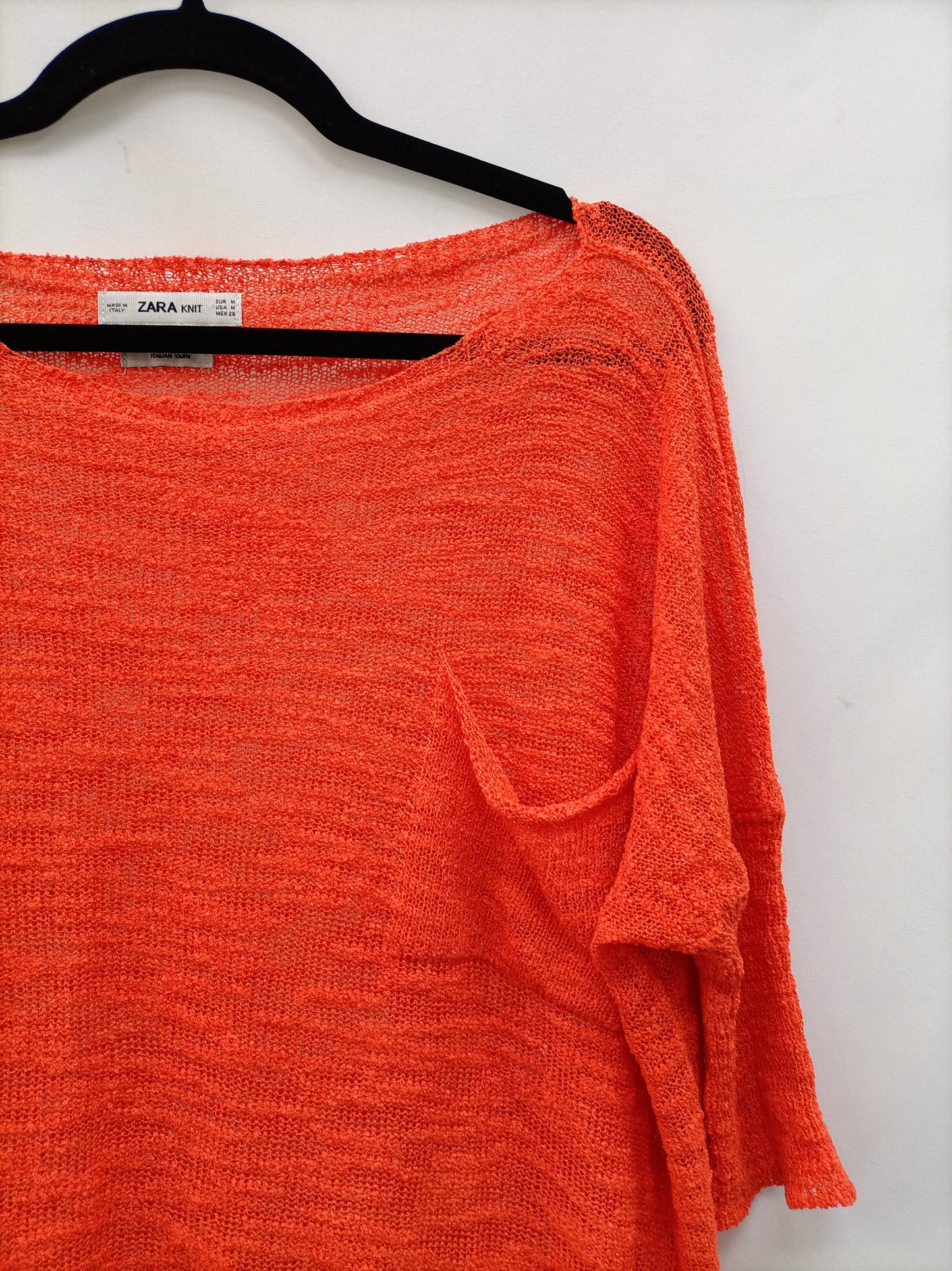 ZARA. Top coral T.m