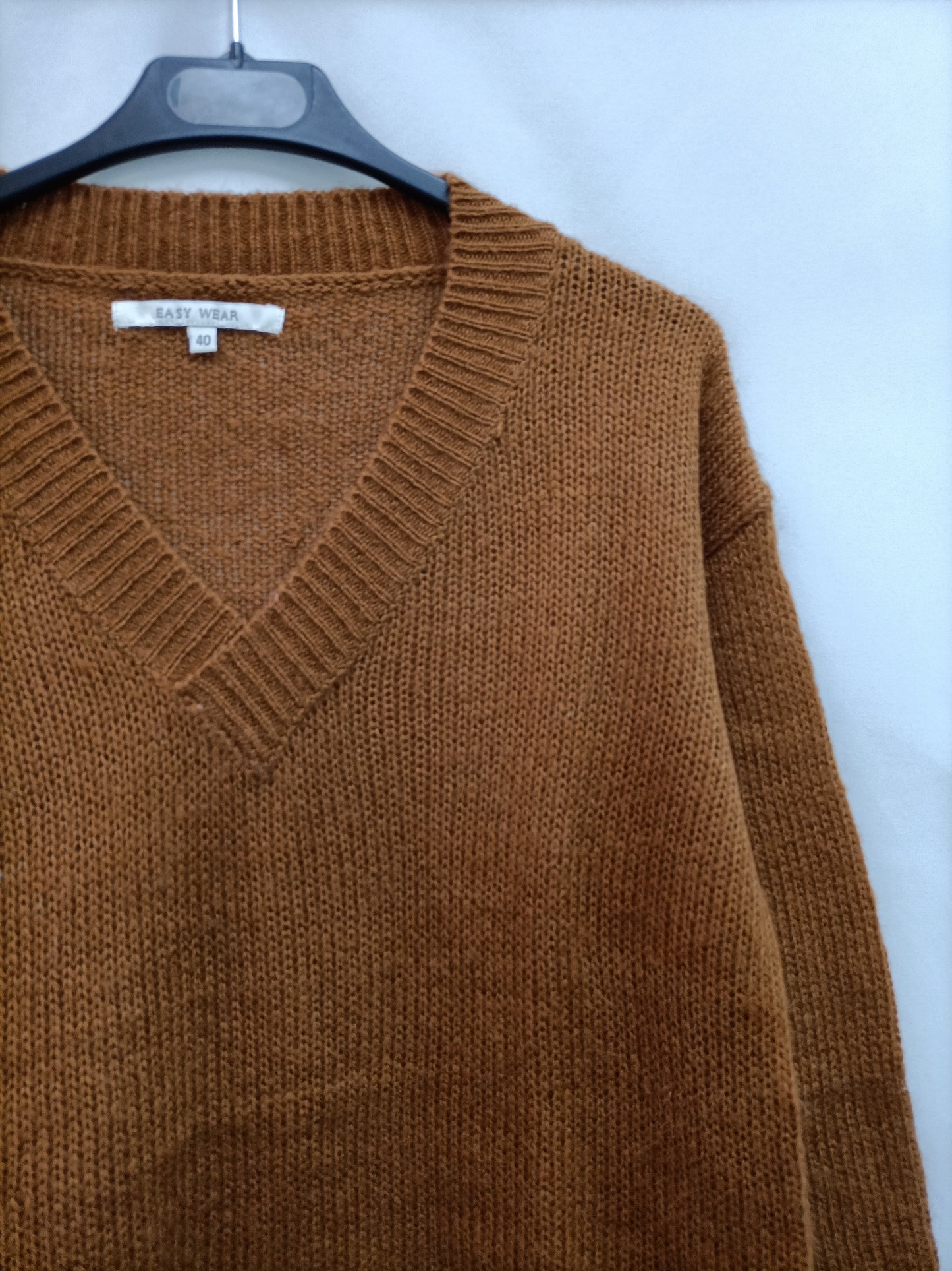EASY WEAR. Camel Sweater Size 40