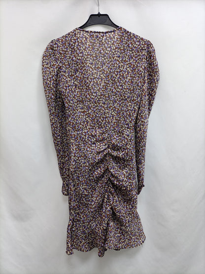 ZARA. Floral Gathered Dress Ts