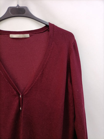 SFERA. Burgundy cardigan, size XL