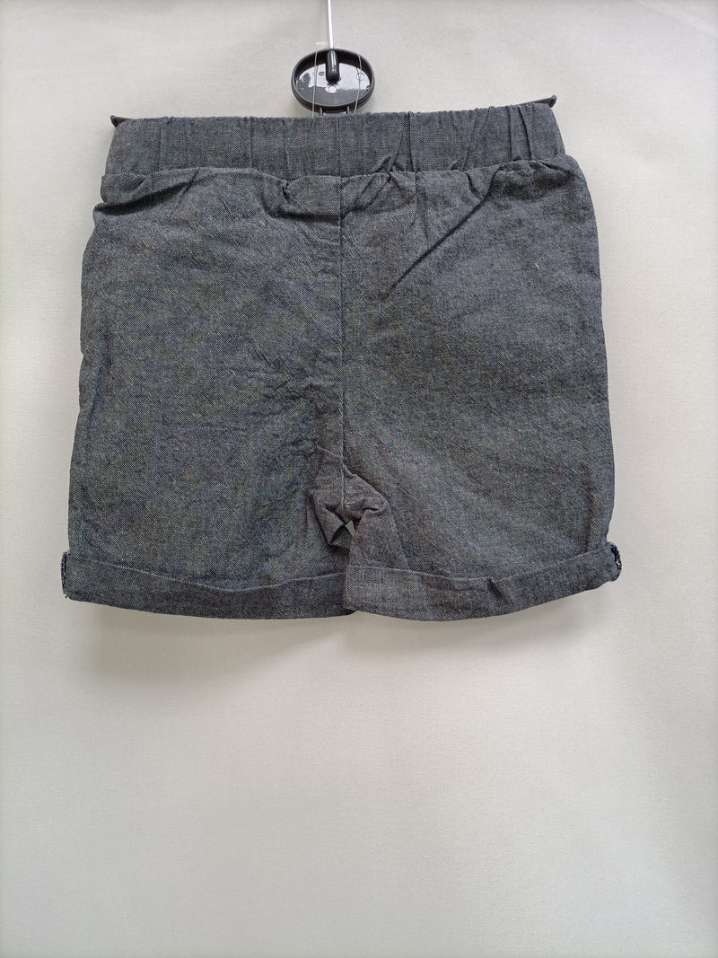 PRIMARK. Pantalón corto gris T.6-9 meses