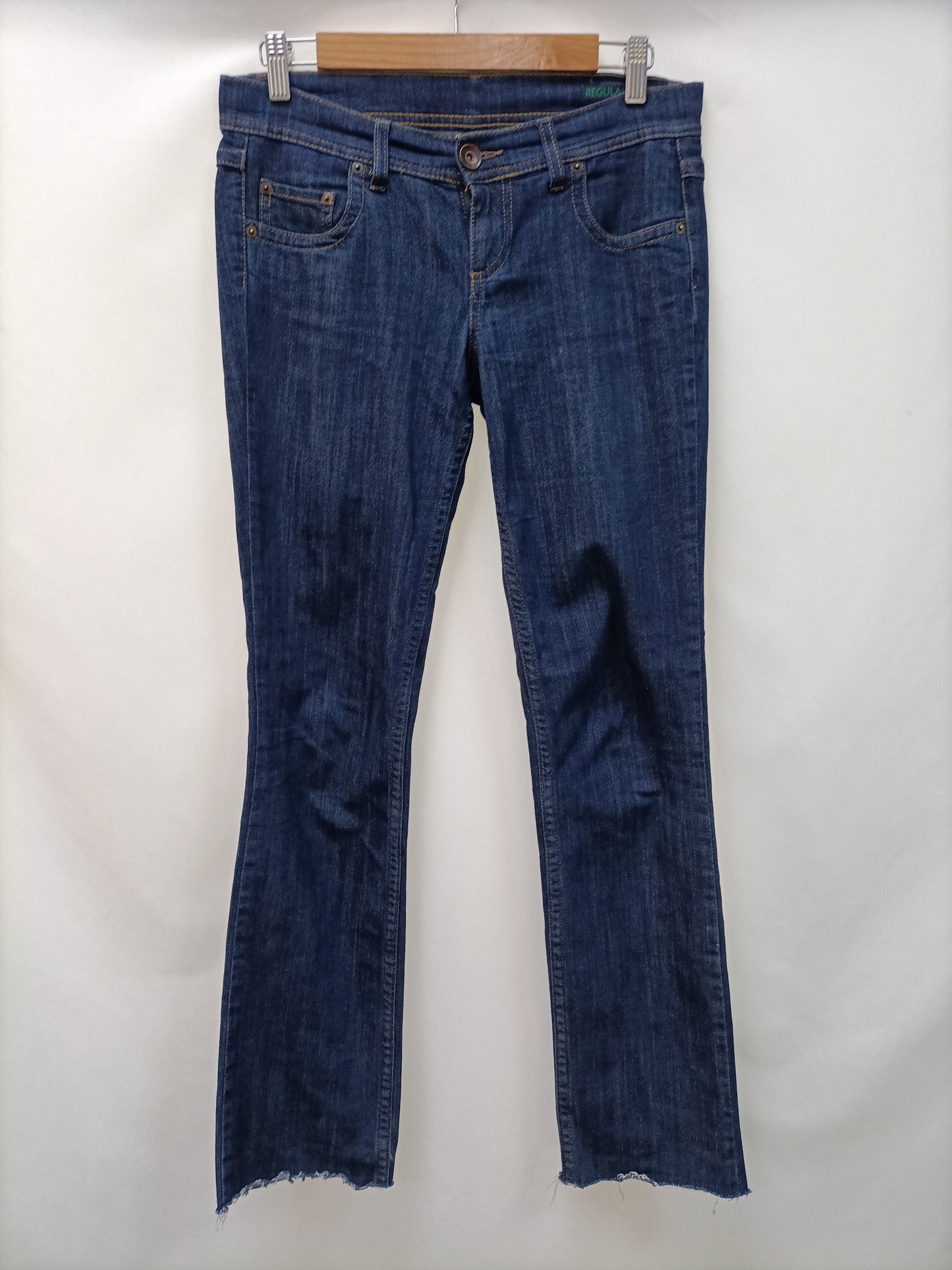 BENETTON. Dark denim trousers S.27(40)