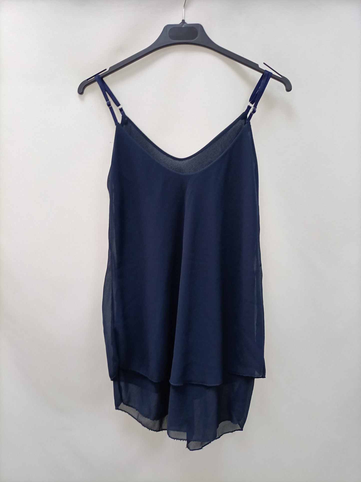 OTHERS. Blue strappy top Tu(m)