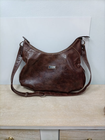 VAGG. Bolso marrón efecto piel