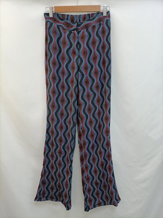 PULL&amp;BEAR. Striped palazzo pants Ts