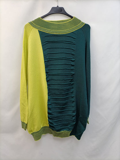 TUK TUK. Jersey bicolor oversized T.s